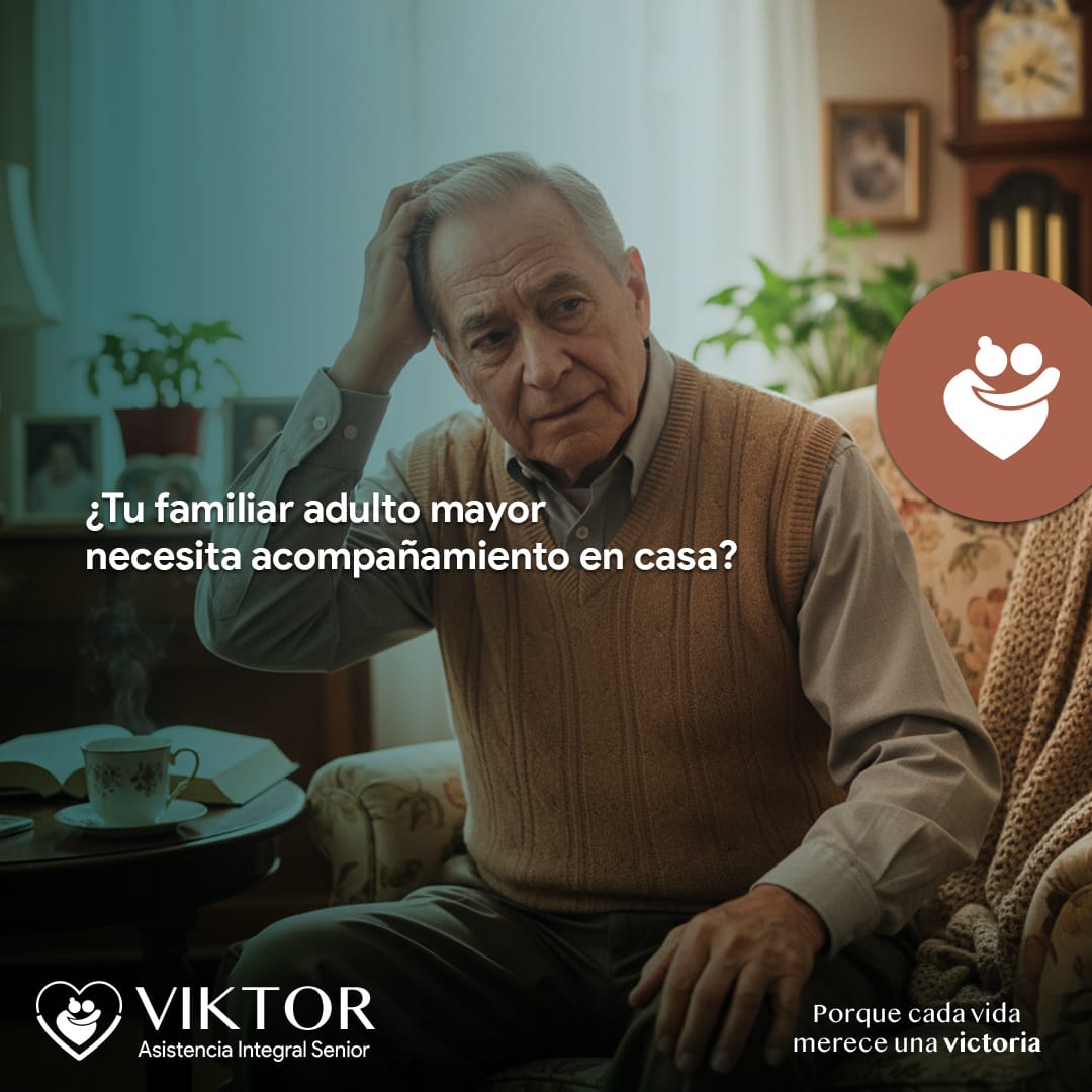 Señales de que un adulto mayor necesita acompañamiento en casa