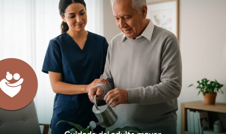 Cuidado del adulto mayor con atención personalizada en casa