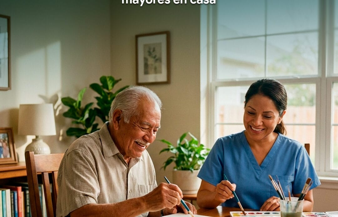 Asistencia para actividades recreativas para adultos mayores en casa