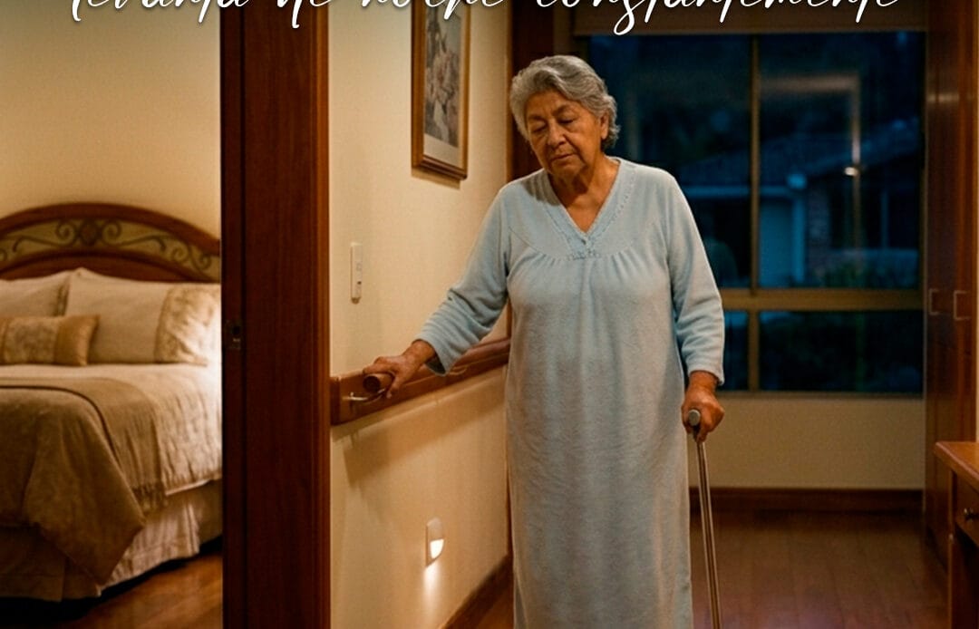 adulto mayor se levanta de noche