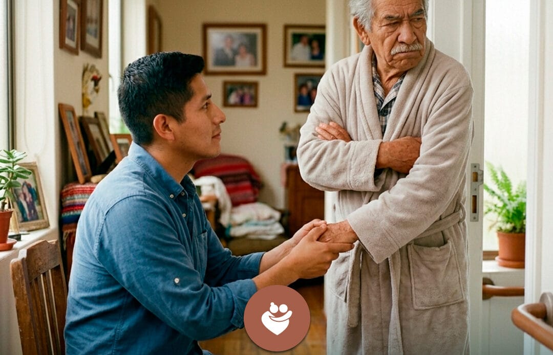 adulto mayor no quiere bañarse