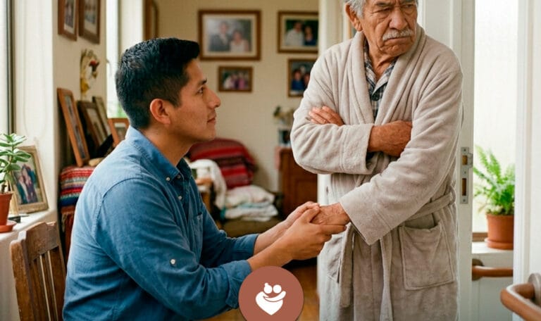 adulto mayor no quiere bañarse