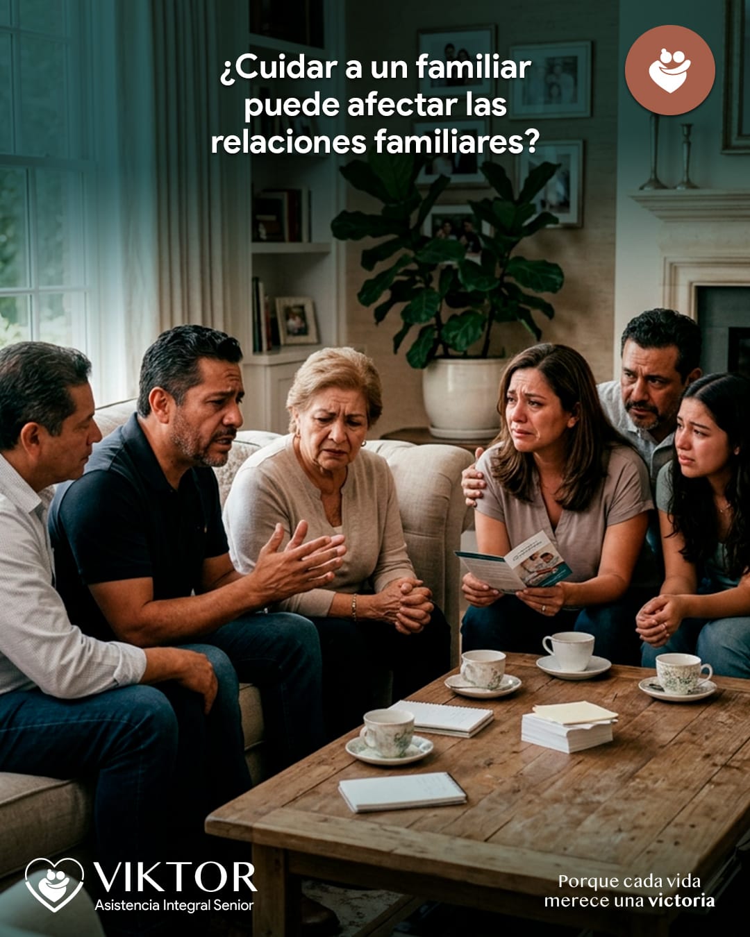 ¿Cuidar a un familiar puede afectar las relaciones familiares?