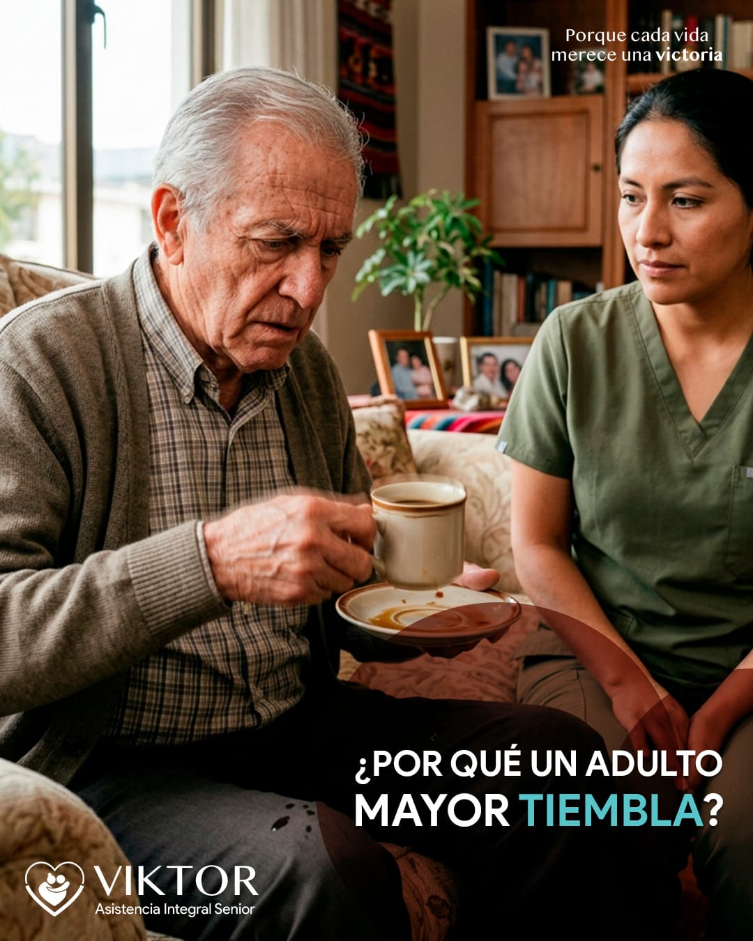 ¿Por qué un adulto mayor tiembla?