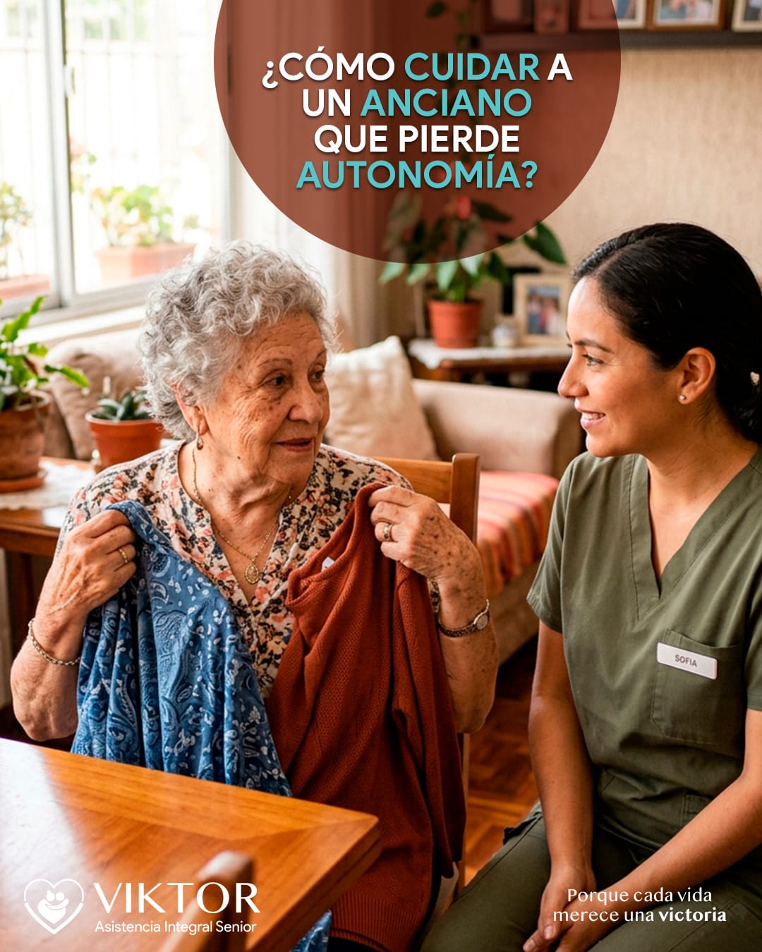 cuidar a un anciano que pierde autonomía