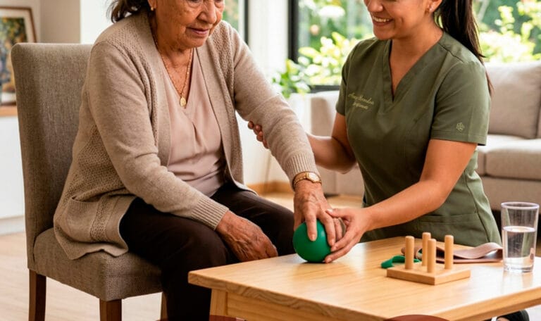 cuidado de adulto mayor después de un ACV