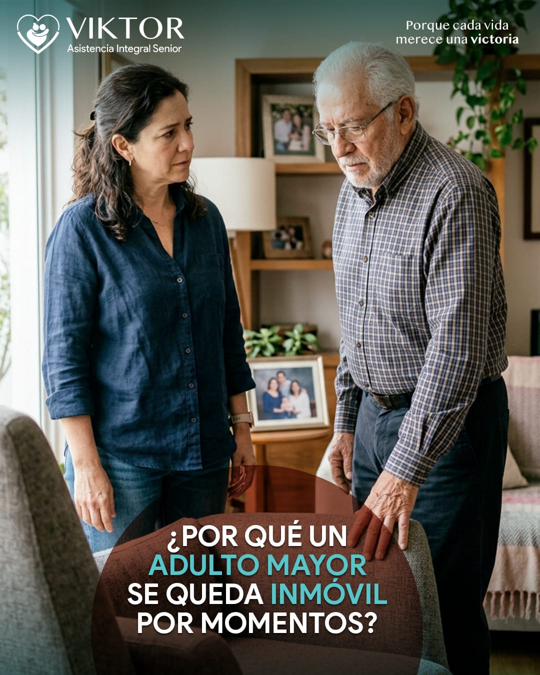 ¿Por qué un adulto mayor se queda inmóvil por momentos?