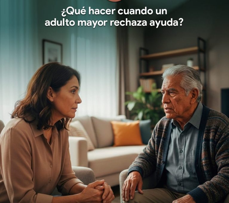 adulto mayor rechaza ayuda