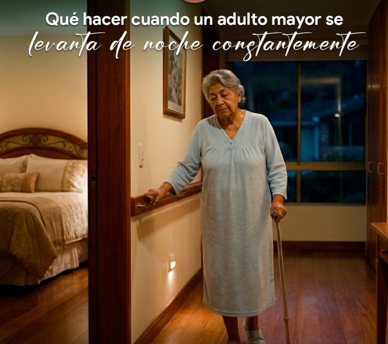 adulto mayor se levanta de noche