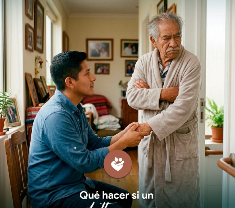 adulto mayor no quiere bañarse