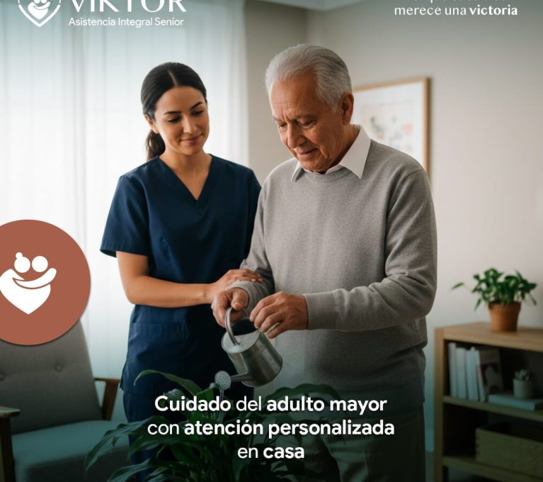 Cuidado del adulto mayor con atención personalizada en casa